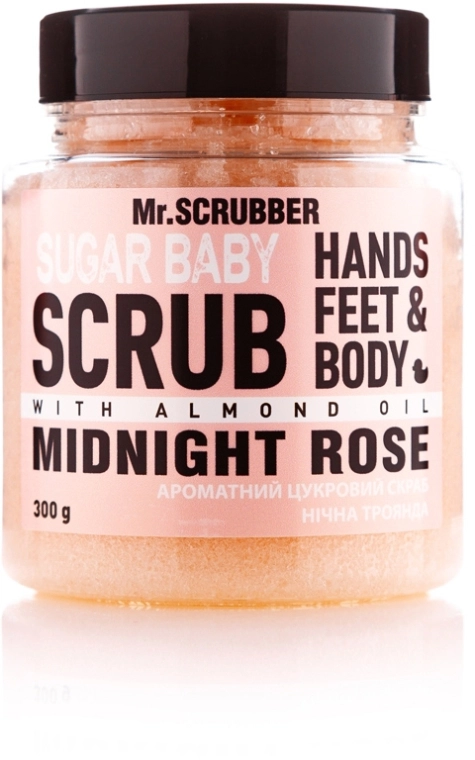 Mr.Scrubber Сахарный скраб для тела Sugar Baby Midnight Rose Hands Feet & Body Scrub - фото N1