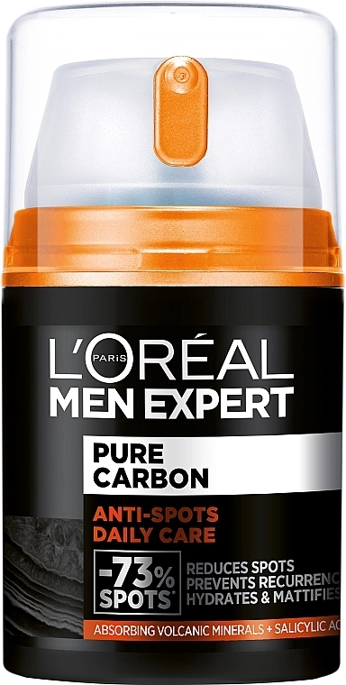 L’Oreal Paris Зволожувальний крем проти недосконалості шкіри обличчя Men Expert Pure Power Anti-Imperfection Moisturiser - фото N1