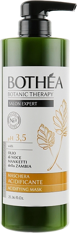 Bothea Botanic Therapy Маска для волос окисляющая на основе масла ореха Манкетти Acidifying Mask pH 3.5 - фото N1
