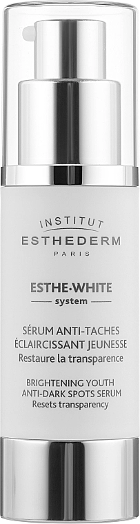 Institut Esthederm Освітлювальна омолоджувальна сироватка Esthe-White System Brightening Youth Anti-Dark Spots Serum - фото N1