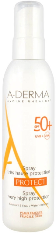 A-Derma Сонцезахисний спрей Protect Spray Very High Protection SPF 50+ - фото N1