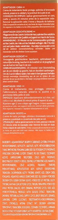 Institut Esthederm Защитный крем для лица от умеренного солнечного излучения Adaptasun Face Cream Moderate Sun - фото N3