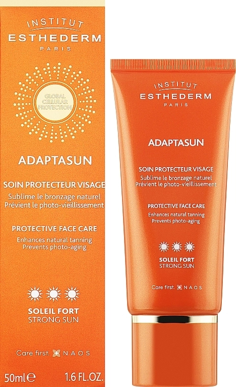 Institut Esthederm Защитный крем для лица от интенсивного солнечного излучения Adaptasun*** Face Cream Strong Sun - фото N2