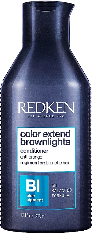 Redken Кондиционер для нейтрализации нежелательных тонов натуральных или окрашенных волос оттенков брюнет Color Extend Brownlights Conditioner - фото N1