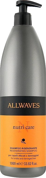 Allwaves Шампунь для пошкодженого волосся Nutri Care Regenerating Shampoo - фото N1