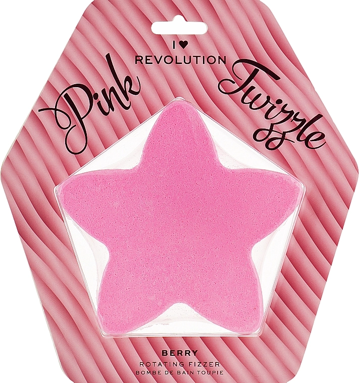 I Heart Revolution Бомбочка для ванни I Love Revolution Pink Twizzle Star Fizzer - фото N1