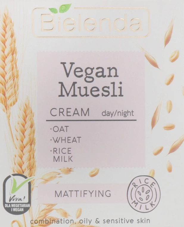 Bielenda Крем матувальний для обличчя Vegan Muesli Mattifying Day Night Cream - фото N1