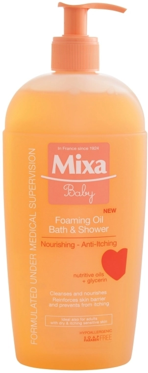 Mixa Живильна олія для душу Baby Foaming Oil Bath & Shower - фото N1