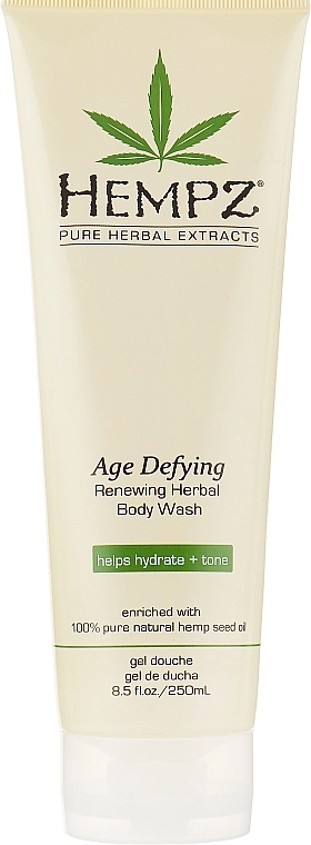 Антивіковий зволожуючий гель для душу - Hempz Age Defying Renewing Herbal Body Wash, 250 мл - фото N1