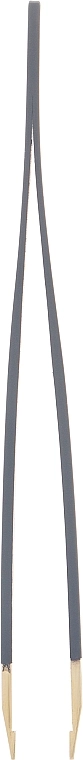 Пинцет прямой, черный - Kashoki Straight Tweezers, 1 шт - фото N2