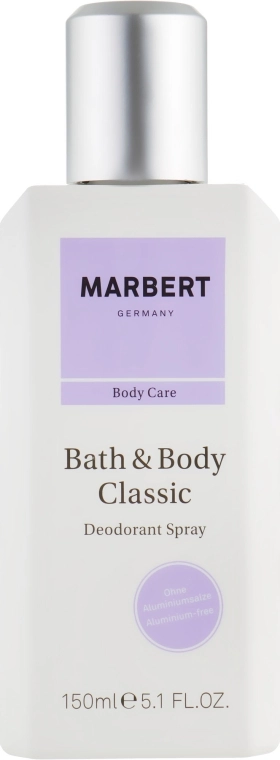 Marbert Натуральний дезодорант-спрей Bath & Body Classic Natural Deodorant Spray - фото N1