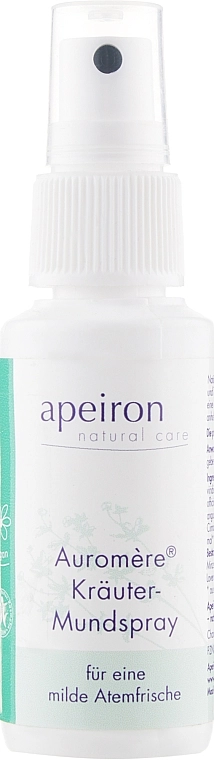 Apeiron Спрей для порожнини рота Auromere Herbal Mouth Spray - фото N1
