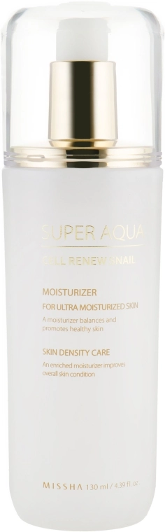 Missha Есенція для обличчя Super Aqua Cell Renew Snail Essential Moisturizer - фото N2