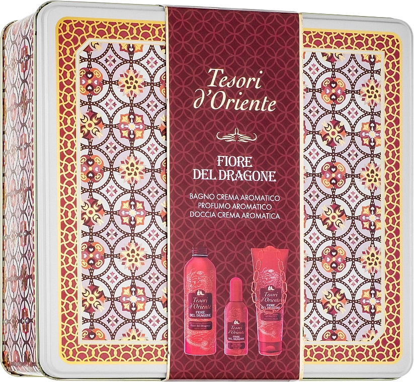 Tesori d’Oriente Fiore Del Dragone Набор (perfume 100 ml + sh/cream 250 ml + bath/cr 500 ml) - фото N1