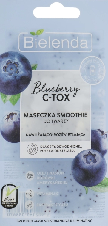 Bielenda Маска для обличчя Blueberry C-Tox Face Mask - фото N1