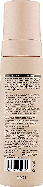 Bali Body Ультратемный мусс автозагар для тела Self Tanning Mousse Ultra Dark - фото N2
