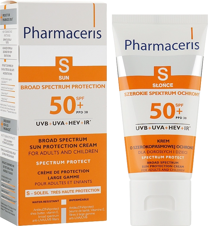 Pharmaceris Сонцезахисний крем широкої дії для дітей S Broad Spectrum Sun Protect Cream SPF50 - фото N1