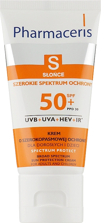 Pharmaceris Солнцезащитный крем широкого действия для детей S Broad Spectrum Sun Protect Cream SPF50 - фото N2