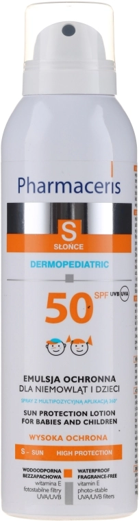 Pharmaceris Сонцезахисна емульсія для дітей S Protective Emulsion For Children And Infants In The Sun Spf50+ - фото N3