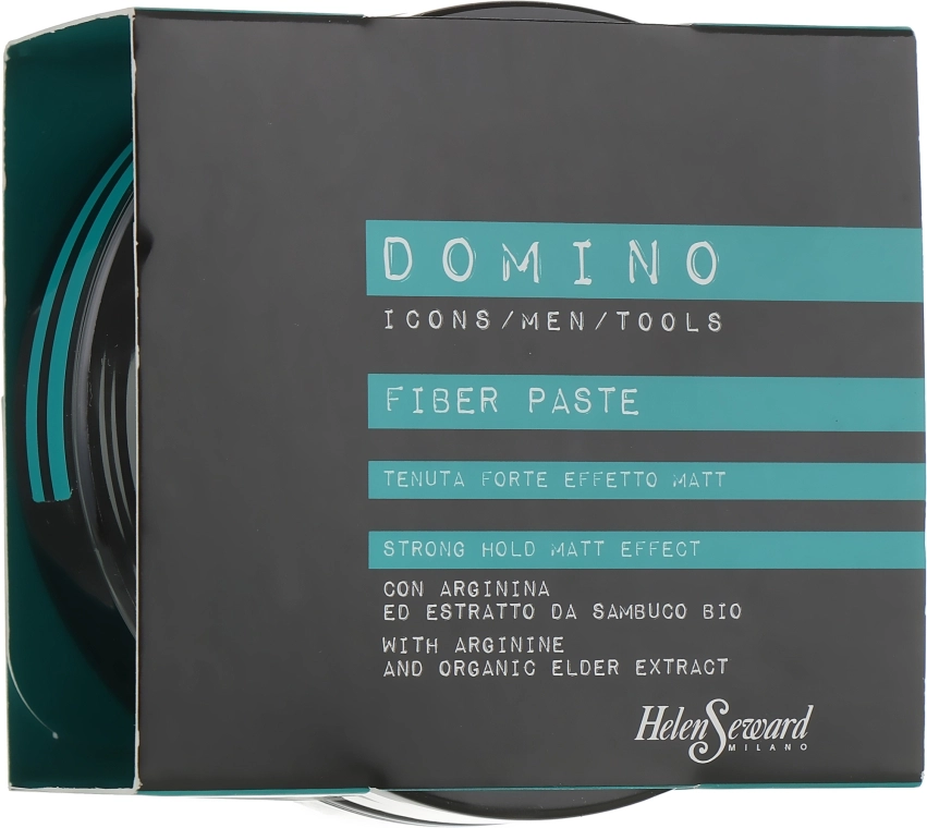 Helen Seward Волокнистый воск с аргинином и органическим экстрактом бузины Domino Styling Fiber Paste - фото N2
