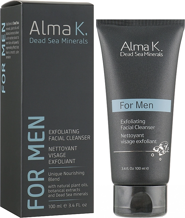 Alma K. Гель ексфоліант для очищення шкіри Alma K For Men Exfoliating Facial Cleanser - фото N2