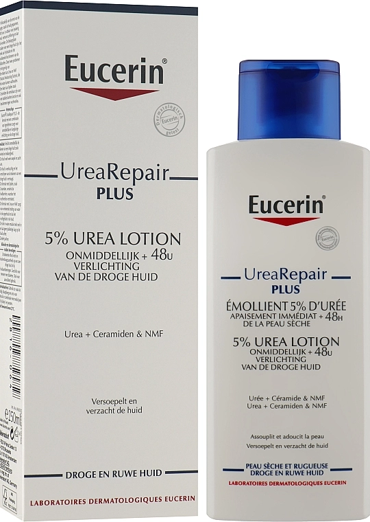 Eucerin Насыщенный увлажняющий лосьон для тела для очень сухой кожи UreaRepair PLUS Lotion 5% Urea - фото N2
