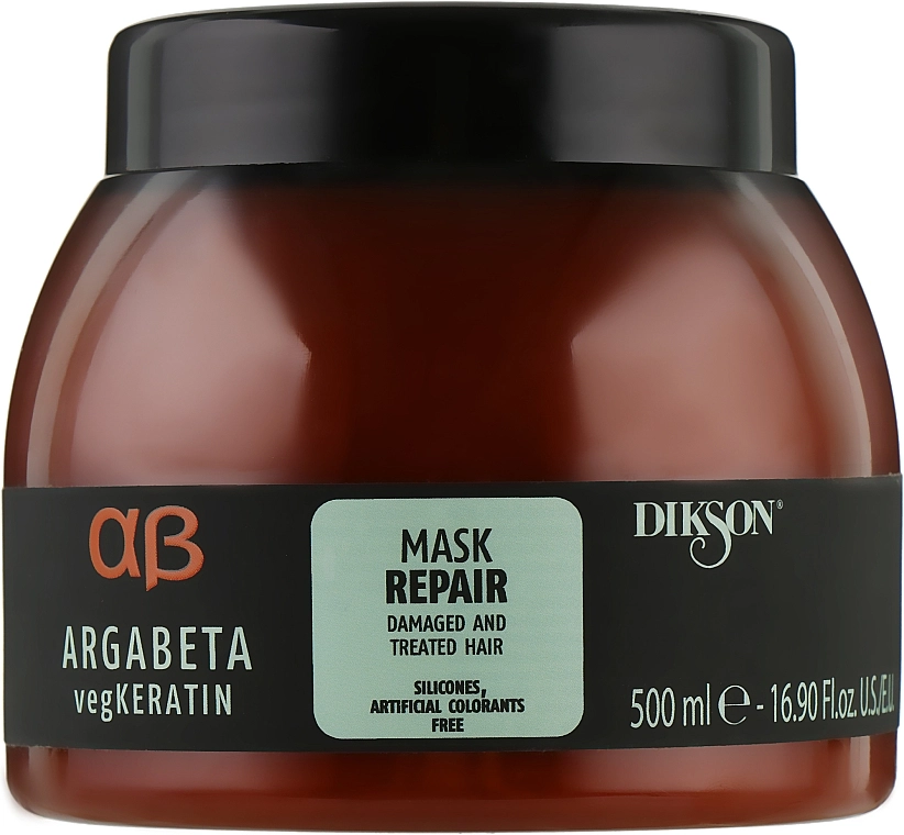 Dikson Реконструирующая маска для поврежденных волос Argabeta Keratin Mask Repair - фото N3
