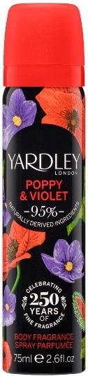 Yardley Poppy & Violet Дезодорант - фото N1