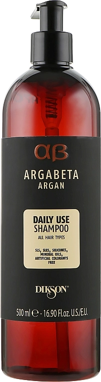 Dikson Аргановый шампунь для всех типов волос Argabeta Argan Shampoo Daily Use - фото N3