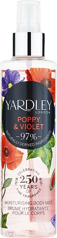 Yardley Poppy & Violet Спрей для тіла - фото N1