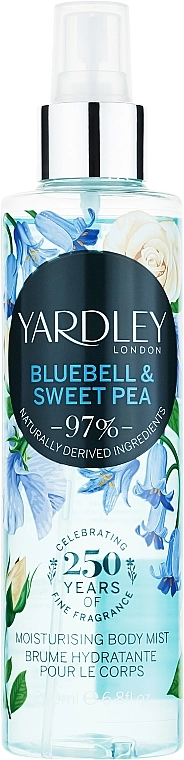 Yardley Bluebell & Sweet Pea Спрей для тіла - фото N1