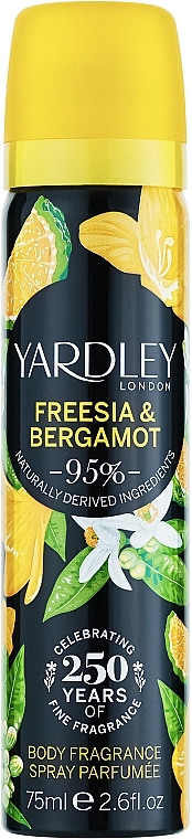 Yardley Freesia & Bergamot Дезодорант - фото N1