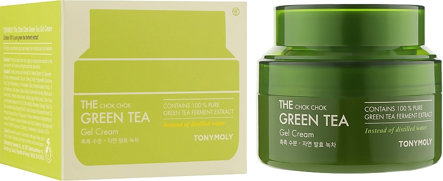 Tony Moly Крем-гель з екстрактом зеленого чаю The Chok Chok Green Tea Gel Cream - фото N2