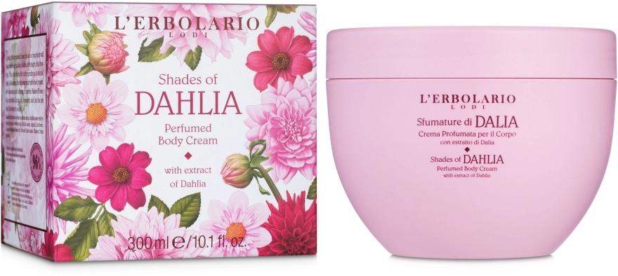 L’Erbolario Ароматизований крем для тіла "Жоржина" Shades Of Dahlia Perfumed Body Cream - фото N1