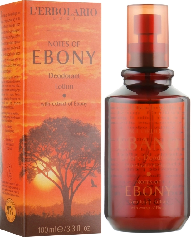 L’Erbolario Лосьон-дезодорант «Черное дерево» Notes Of Ebony Deodorant Lotion - фото N1