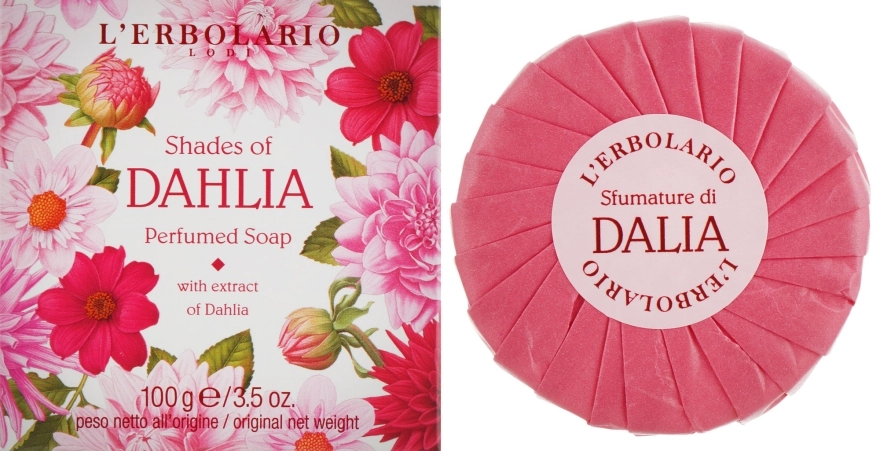 L’Erbolario Ароматное мыло "Георгин" Shades Of Dahlia Perfumed Soap - фото N1