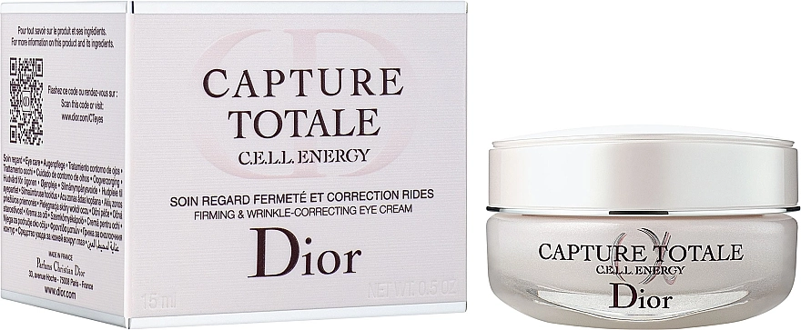 Dior Укрепляющий крем для глаз, корректирующий морщины Capture Totale C.E.L.L. Energy Eye Cream - фото N2