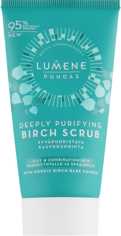 Lumene Глибоко очищуючий березовий скраб для обличчя Puhdas Deeply Purifying Birch Scrub - фото N1