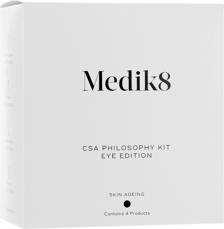 Medik8 The CSA Philosophy Kit Eye Edition (serum/7ml + cr/15ml + serum/7ml + cleanser/30ml) Набор - фото N1