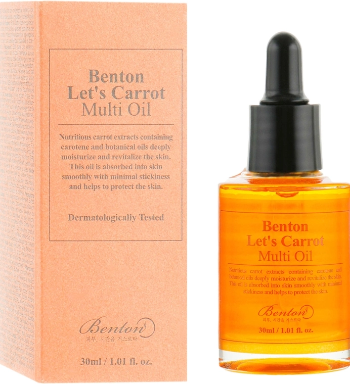 Benton Мультифункціональна сироватка з олією насіння моркви Let’s Carrot Multi Oil - фото N1