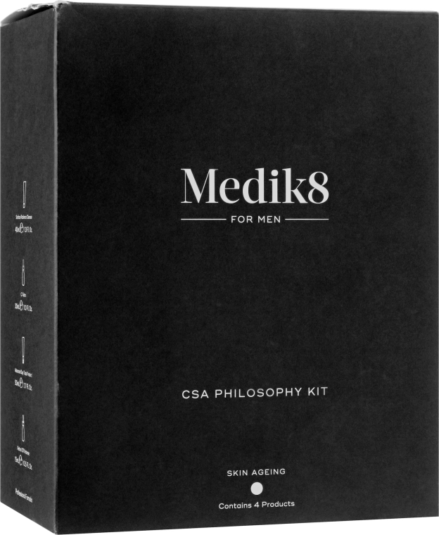 Medik8 Набор для мужчин The CSA Philosophy Kit For Men (cr/50ml + ser/15ml + ser/30ml + gel/40ml) - фото N1