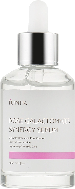IUNIK Сироватка з трояндою і галактомізисом Rose Galactomyces Synergy Serum - фото N2
