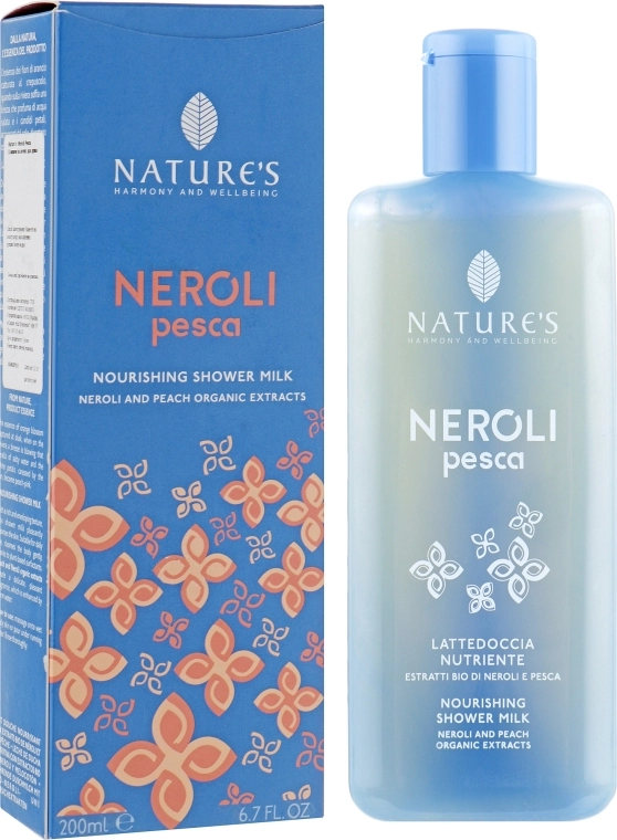 Nature's Молочко для душа с экстрактами нероли и персика Neroli Pesca Nourishing Shower Milk - фото N1