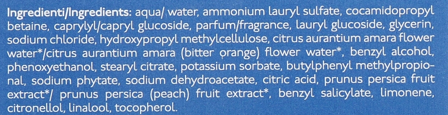 Nature's Молочко для душа с экстрактами нероли и персика Neroli Pesca Nourishing Shower Milk - фото N4
