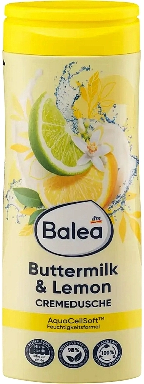 Balea Крем-гель для душу "Пахта і лимон" Cremedusche Buttermilk & Lemon - фото N1