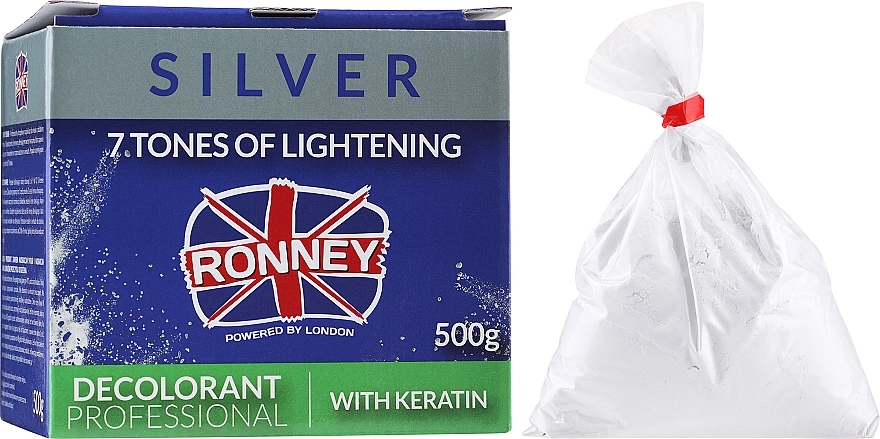 Ronney Professional Пудра для освітлення волосся з кератином Ronney Dust Free Bleaching Powder With Keratin - фото N1