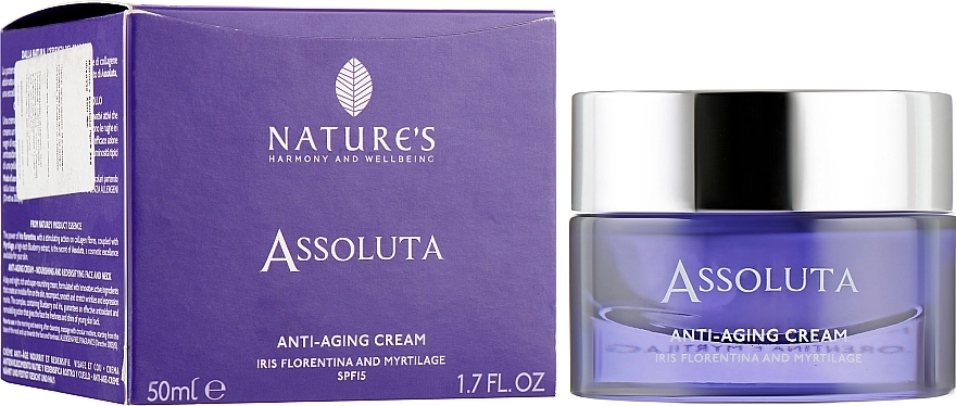 Nature's Крем антивозрастной для лица Assoluta Anti-Aging Cream SPF 15 - фото N1