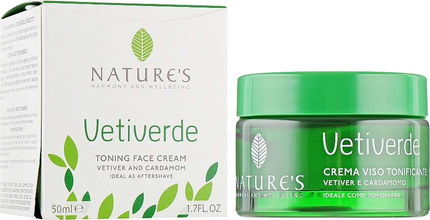 Nature's Тонизирующий крем для лица Vetiverde Toning Face Cream - фото N1