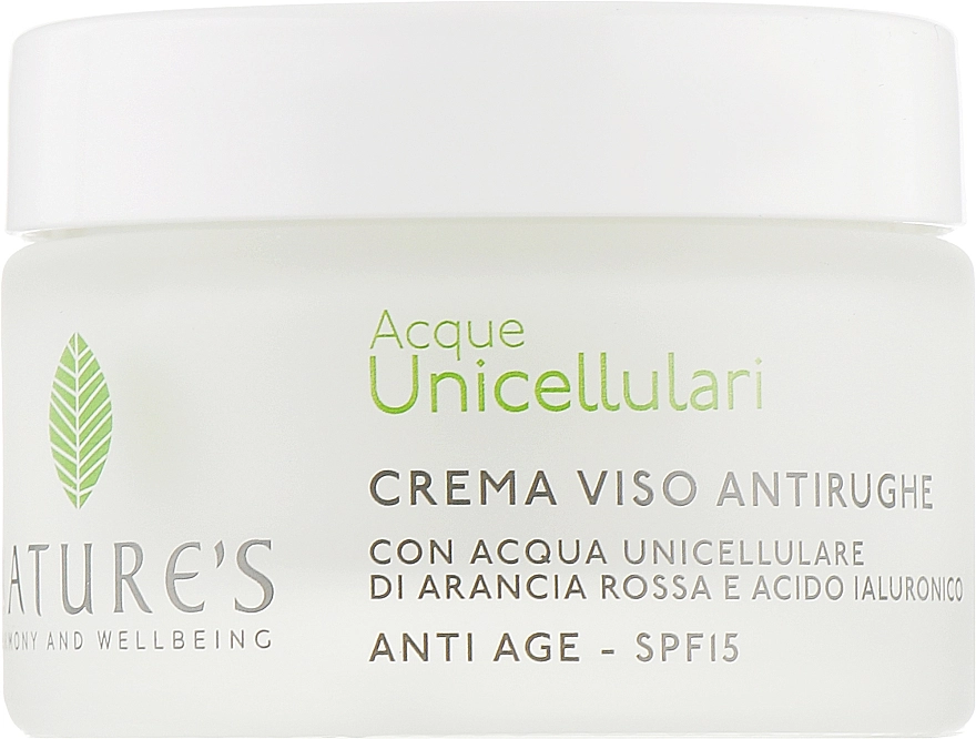 Nature's Крем антивозрастной для лица Acque Unicellulari Anti-Aging Cream SPF 15 - фото N2