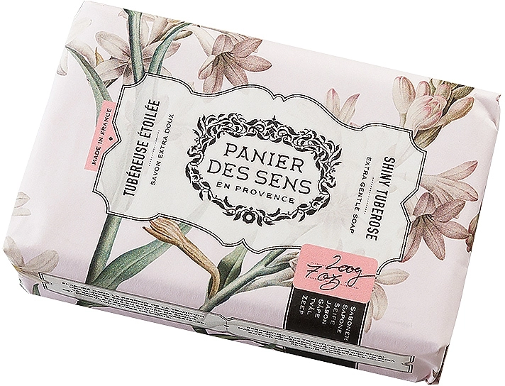 Panier des Sens Екстра-ніжне мило олія ши "Тубероза" Natural Soap Shiny Tuberose - фото N1